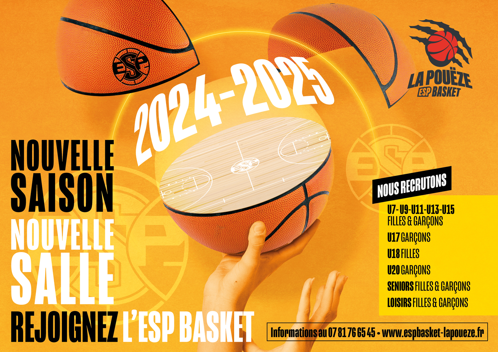 l'ESP Basket Recrute !!!! Saison 2024-2025