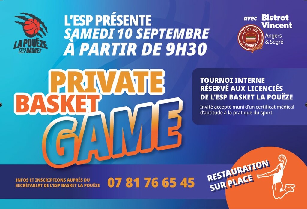 Private Basket Game - 10 Septembre 2022