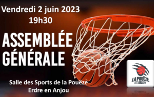 Vendredi 2 juin 2023 - Assemblée Générale -  ESP Basket La Pouëze