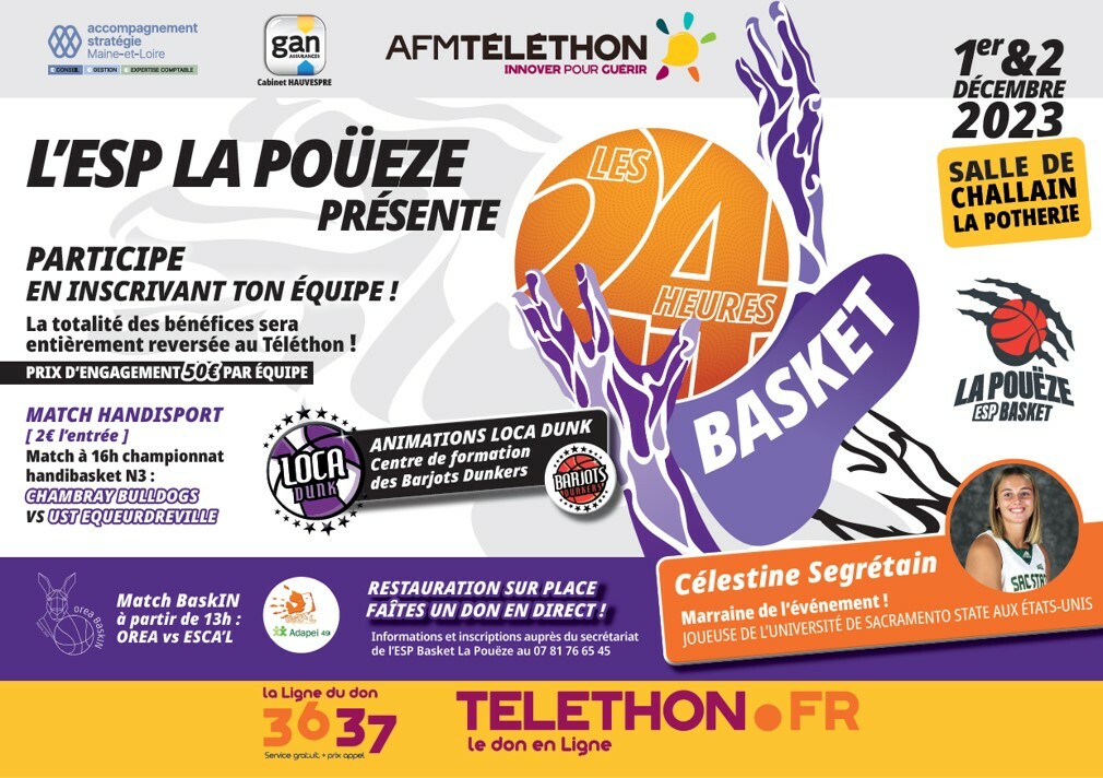 24h Basket AFM-Téléthon 2023
