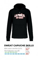 Sweat Capuche Skills Bio